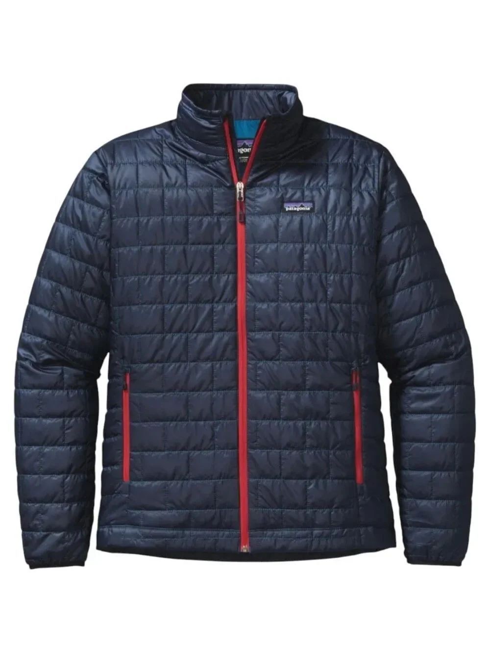 Patagonia Men’s Nano Puff Jacket - Size XS (Forge Grey / Red Trim) Style 84211